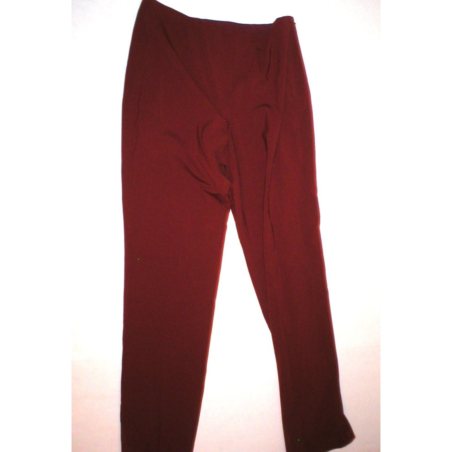 New Womens Worth York Pants Dark Red Slacks Office Work 12 Nwt $348 Brick Tall